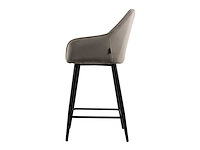 Beige barkruk velvet (4x) - afbeelding 3 van  4
