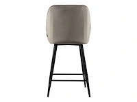 Beige barkruk velvet (4x) - afbeelding 3 van  4