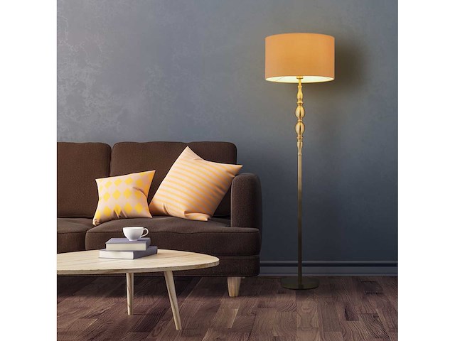 Beige rechte woonkamerlamp - afbeelding 2 van  7