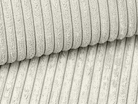 Beige ribfluwel-ottoman - afbeelding 3 van  5