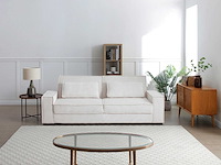 Beige ribfluwelen cabrio 3-zits bank - afbeelding 2 van  10