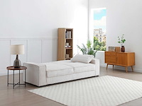 Beige ribfluwelen cabrio 3-zits bank - afbeelding 3 van  10