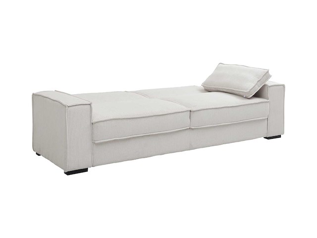 Beige ribfluwelen cabrio 3-zits bank - afbeelding 6 van  10