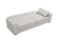 Beige ribfluwelen cabrio 3-zits bank - afbeelding 7 van  10