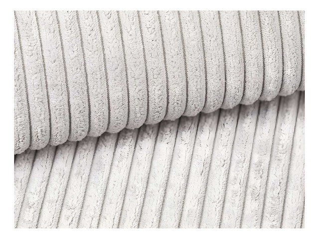 Beige ribfluwelen diepzitter 3-zits comfort bank - afbeelding 5 van  6