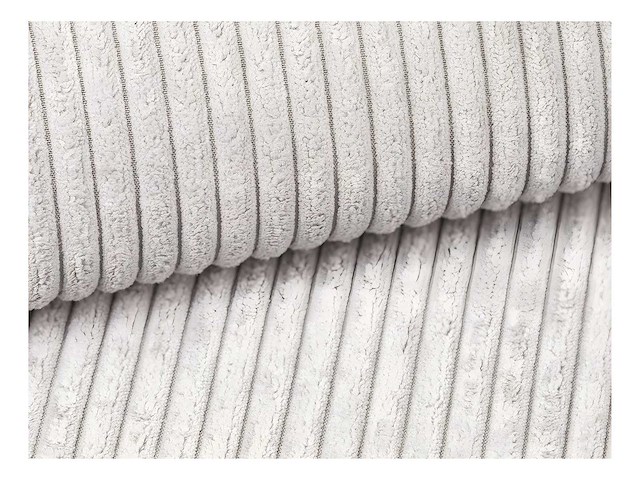 Beige ribfluwelen diepzitter 3-zits comfort bank - afbeelding 5 van  6