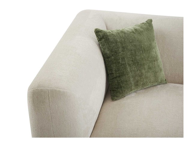 Beige stof bank in de rechterhoek - afbeelding 5 van  9