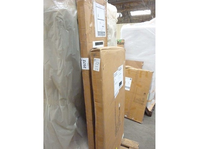 Beige stoffen borstbed met bedvoet en afgerond hoofdeinde 140x190cm - afbeelding 9 van  9