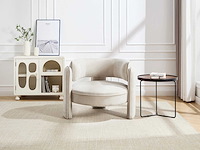 Beige stoffen fauteuil - afbeelding 2 van  2