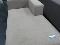 Beige/grijze modulaire zetel uit 2 compartimenten - afbeelding 2 van  9