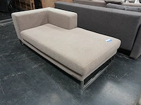 Beige/grijze modulaire zetel uit 2 compartimenten - afbeelding 3 van  9