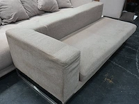 Beige/grijze modulaire zetel uit 2 compartimenten - afbeelding 9 van  9