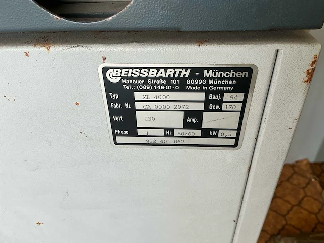 Beissbarth ml 4000 uitlijn testbank - afbeelding 10 van  11
