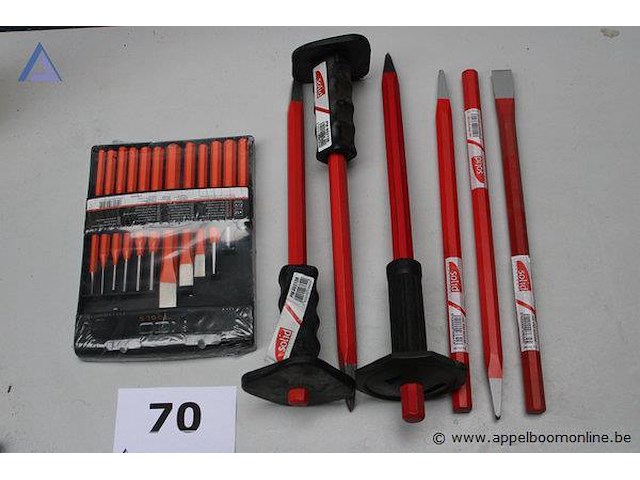 Beitelset - projahn - 12-delig slagbeitels - solid - diverse maten - afbeelding 1 van  2