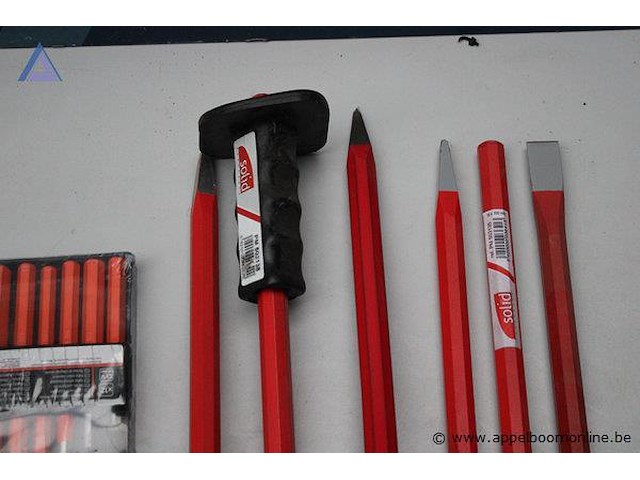 Beitelset - projahn - 12-delig slagbeitels - solid - diverse maten - afbeelding 2 van  2