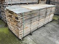 Bekantrechte eiken planken rustiek circa 1,336 m3 - afbeelding 2 van  5