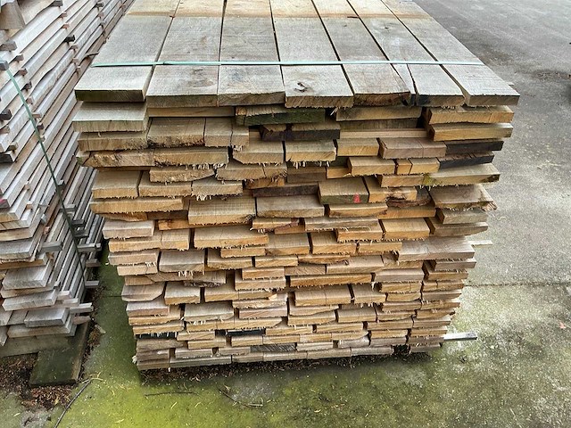 Bekantrechte eiken planken rustiek circa 1,336 m3 - afbeelding 3 van  5
