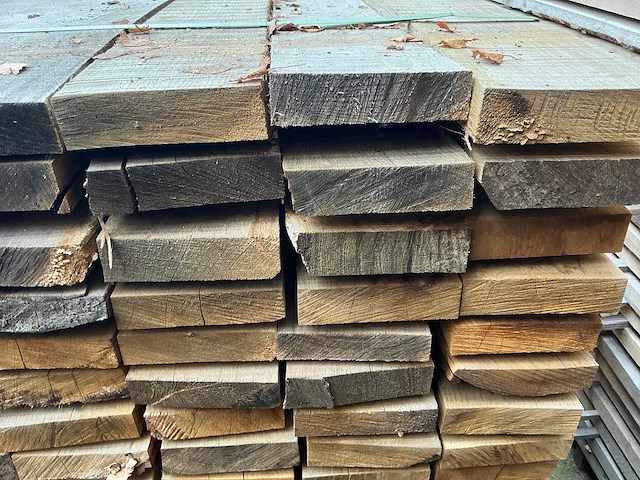 Bekantrechte eiken planken rustiek circa 1,44 m3 - afbeelding 5 van  5
