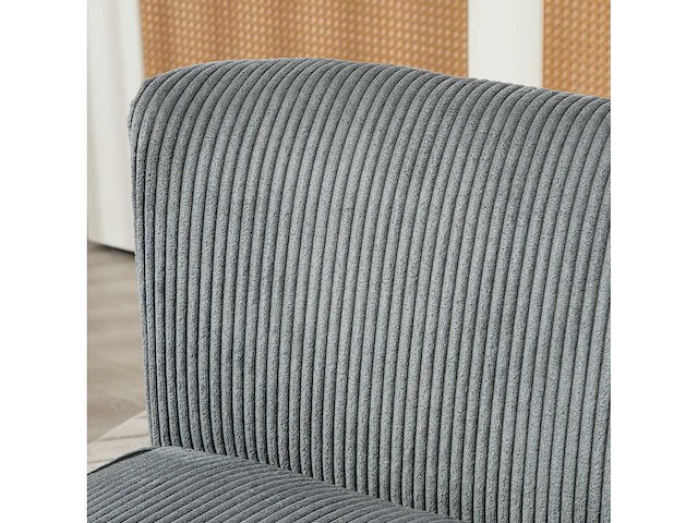 Bekleedde 2-zits bank, hout, polyester fluweel - afbeelding 5 van  6