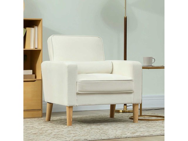 Bekleedde fauteuil met armleuningen, leunbare leuning - afbeelding 2 van  8