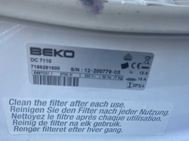 Beko dc7110 droogkast - afbeelding 4 van  5