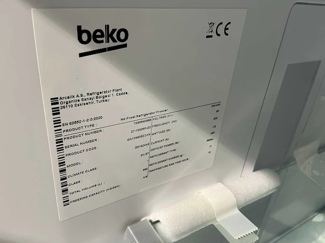 Beko gn134635zdxn combi-koelkast - afbeelding 2 van  11