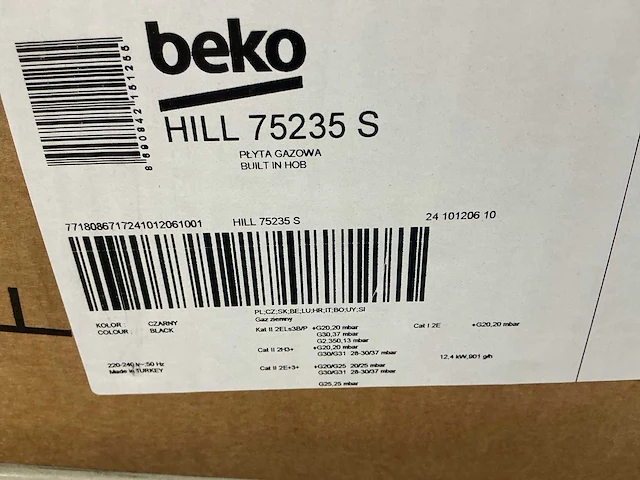 Beko hill 75235 s gaskookplaat - afbeelding 3 van  3