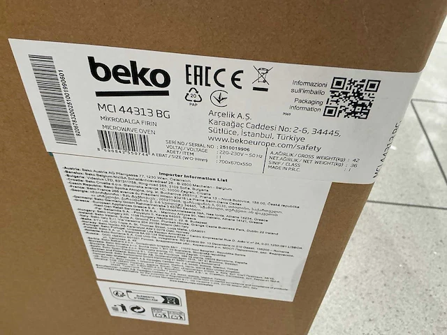 Beko mci 44313 bg inbouw magnetron - afbeelding 4 van  4