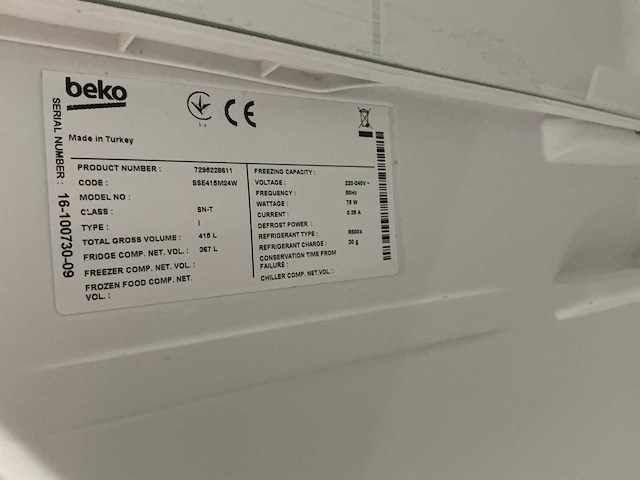 Beko sse415m24w koelkast - afbeelding 8 van  8