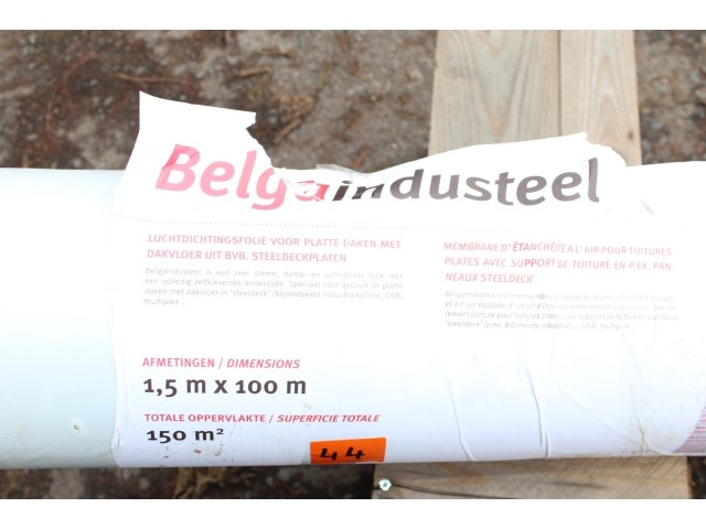 Belgaindusteel dak/gevel folie (150m²) - afbeelding 3 van  5