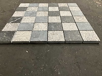 Belgisch blauwsteen grote partij mozaïek tegel - afbeelding 2 van  3