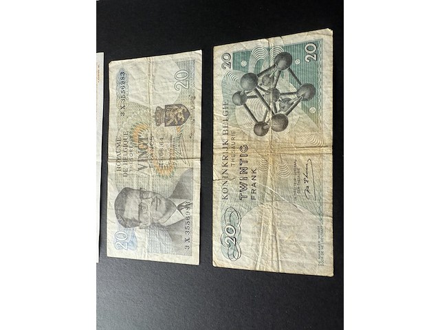 Belgische frank biljetten - afbeelding 3 van  3