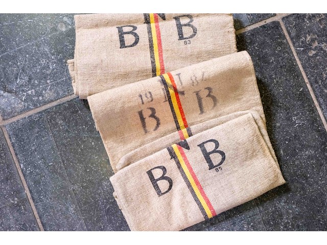 Belgische jutezakken nationale bank van belgië 3 stuks '83 '84 '85 - afbeelding 4 van  4