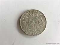 Belgische munt 5fr 1875. - afbeelding 2 van  2