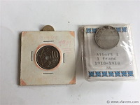 Belgische munten 2stuks - afbeelding 1 van  2