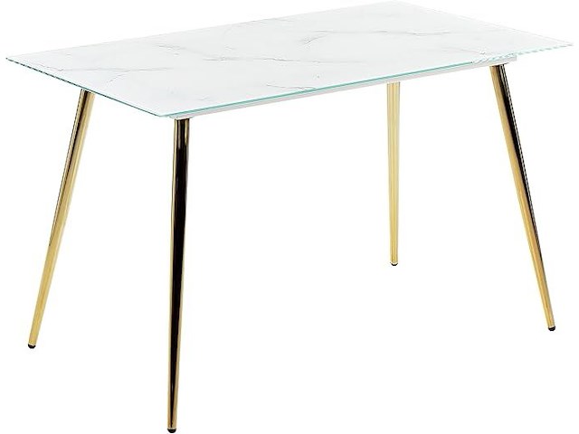 Beliani glamour eettafel (120 x 70 cm) - afbeelding 1 van  5