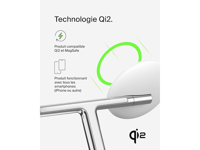 Belkin boostcharge pro 3-in-1 laadstation met qi2 - afbeelding 3 van  3