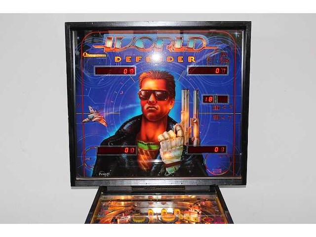 Bell games - world defender - flipperkast - afbeelding 1 van  8