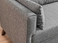 Bella 3-zits slaapbank | houten / mdf frame | grijs - afbeelding 4 van  7