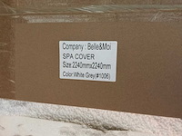 Belle & moi wit grijs cover voor jacuzzi (2x) - afbeelding 3 van  3