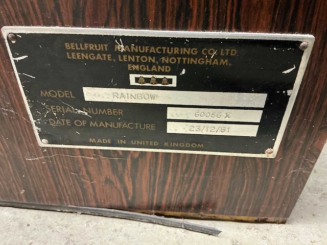 Bellfruit rainbow eenarmige bandiet - afbeelding 5 van  9