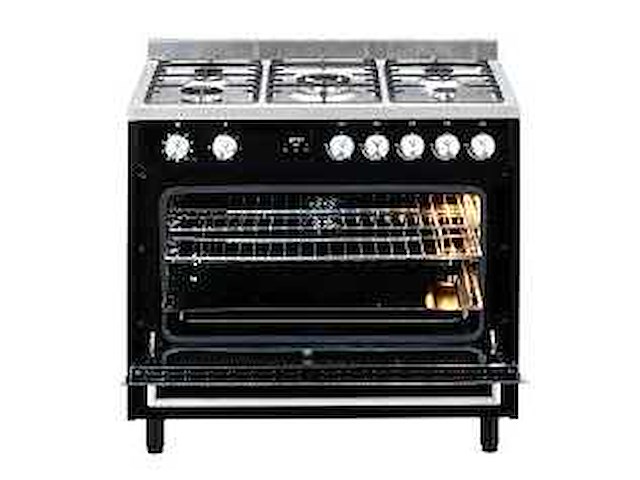 Belling - leeds 900dft-zwart - fornuis - afbeelding 5 van  5
