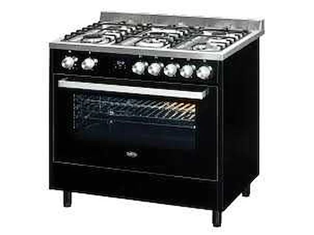 Belling - leeds 900dft-zwart - fornuis - afbeelding 2 van  5