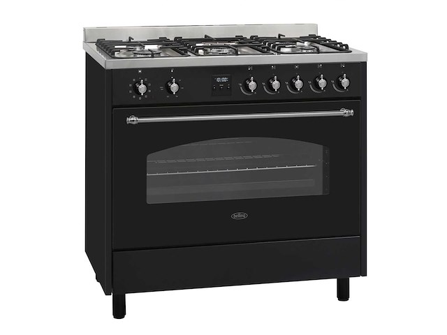 Belling - norwich 900dft-zwart - fornuis - afbeelding 1 van  1