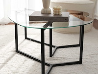Bellisimo salontafelset | metalen frame | matzwart - afbeelding 3 van  8