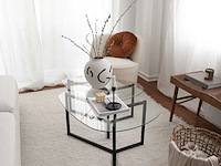 Bellisimo salontafelset | metalen frame | matzwart - afbeelding 4 van  8