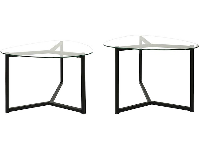Bellisimo salontafelset | metalen frame | matzwart - afbeelding 7 van  8