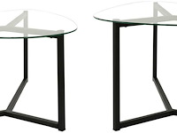 Bellisimo salontafelset | metalen frame | matzwart - afbeelding 7 van  8