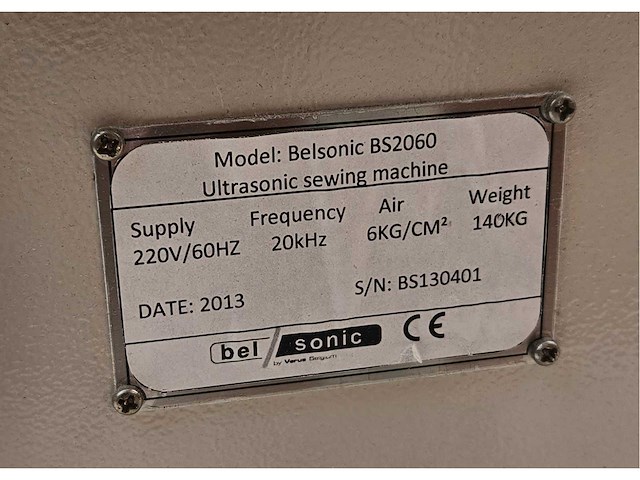 Belsonic bs-2060 van verus belgium – ultrasone lasapparatuur - afbeelding 7 van  7