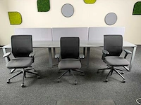 Bene - 6-persoons werkplaats inclusief 6 x vitra id bureaustoelen - bureau - afbeelding 4 van  21